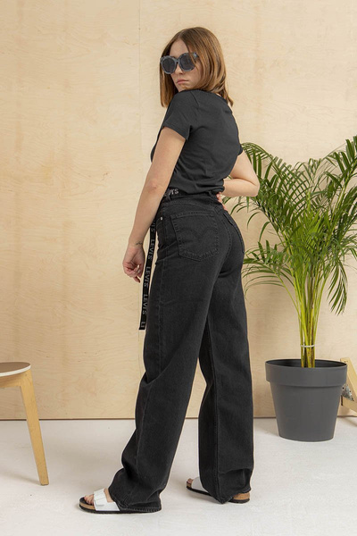 Klapki damskie Birkenstock Arizona Split Narrow Fit czarne (1019712)