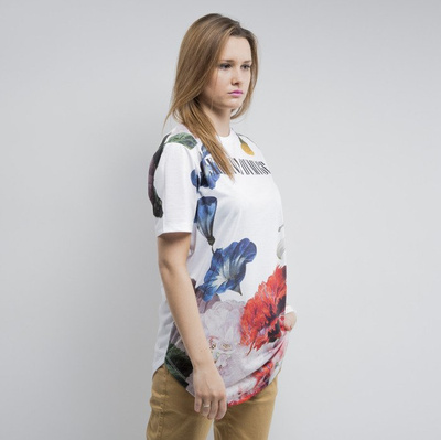 Criminal Damage t-shirt Foro white / multi WMNS