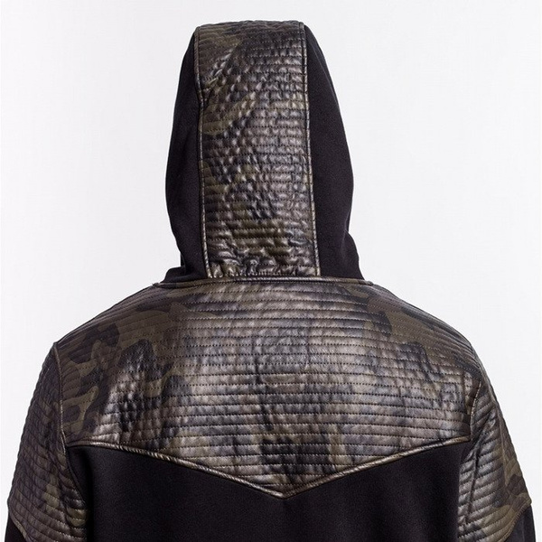 Kurtka Cayler & Sons BLACK LABEL Moto Zip Hoody Jacket black / woodland (BL-CAY-AW16-AP-07)