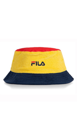 Kapelusz Fila Blocked Bucket Hat żółty (empire yellow-true red-black iris)