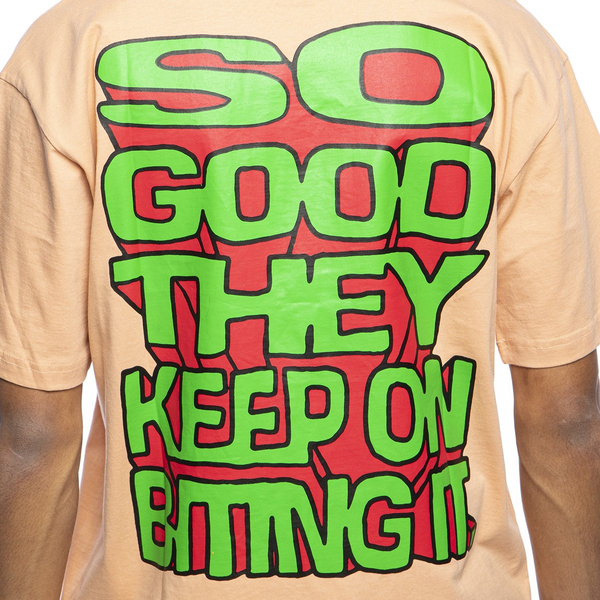 Koszulka Chinatown Market Smiley Local Produce Apple Tee brzoskwiniowa