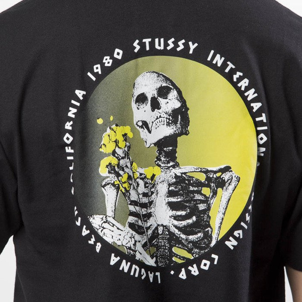 Stussy koszulka Dead Flowers Tee black