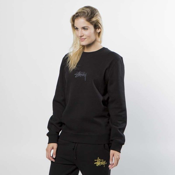 Bluza damska Stussy Sweatshirt Stock App. Crew black WMNS