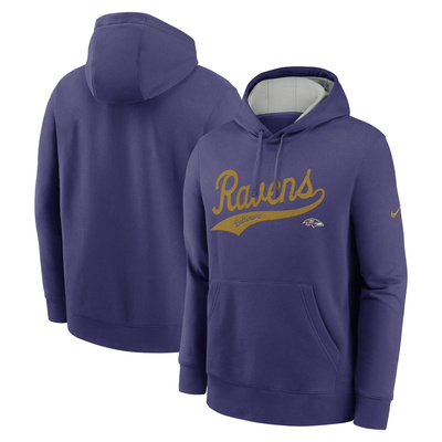 Nike Men's NFL Baltimore Ravens Nike Club Fleece Pullover Hoodie purple