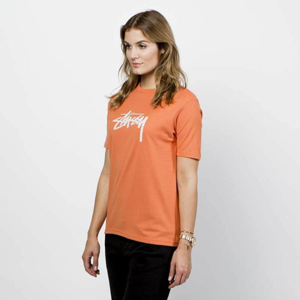Koszulka damska Stussy Stock Tee rust