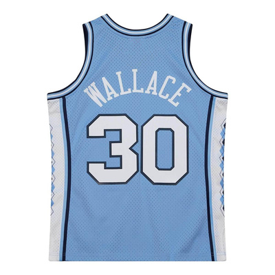 Mitchell & Ness University Of North Carolina #30 Rasheed Wallace Swingman Road Jersey light blue