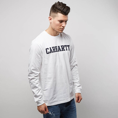 Longsleeve Carhartt WIP L/S College T-Shirt white / navy