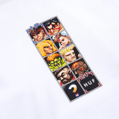Sweatshirt HUF x Street Fighter Arcade P/O Hoodie white