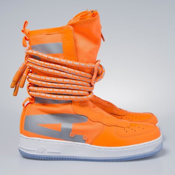 Sneakers buty zimowe Nike SF AF1 High total orange / total orange AA1128-800