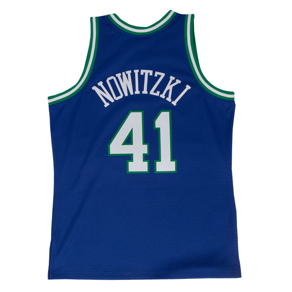Koszulka Mitchell & Ness Dallas Mavericks #41 Dirk Nowitzki niebieska Swingman Jersey