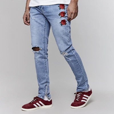 Spodnie Cayler & Sons All Day Denim In Bloom Ian Denim Pants light blue