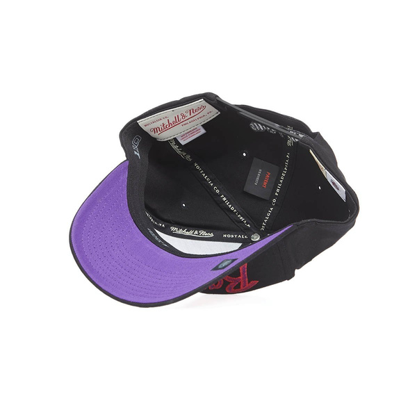 Czapka Mitchell & Ness snapback Toronto Raptors black Front Line Snapback