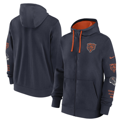 Bluza Nike Men's NFL Feece Hoodie Chicago Bears Marine/University Orange