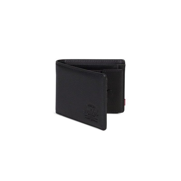 Portfel Herschel Hank + Coin Leather Wallet black pebbled 10406-01885