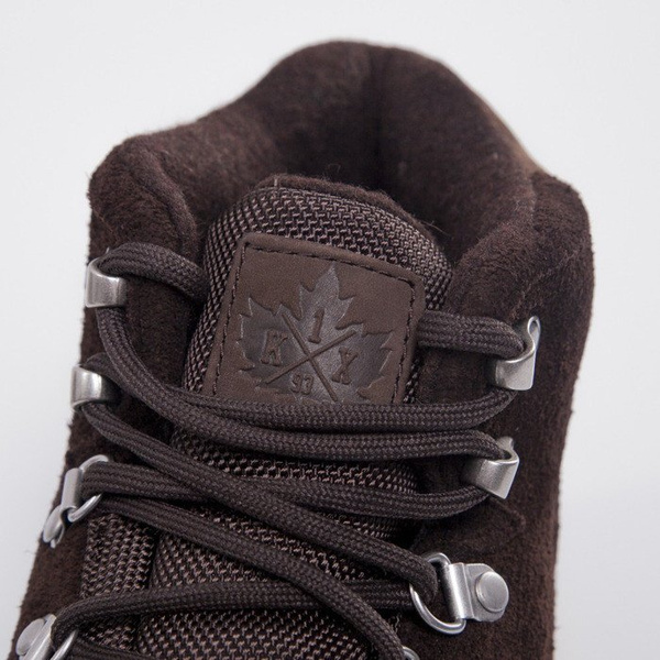 K1X buty zimowe H1ke Territory Classic Le dark brown / mustard (1000-0220/7210)
