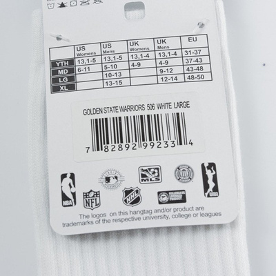 FBF skarpety NBA Golden State Warriors A506 White