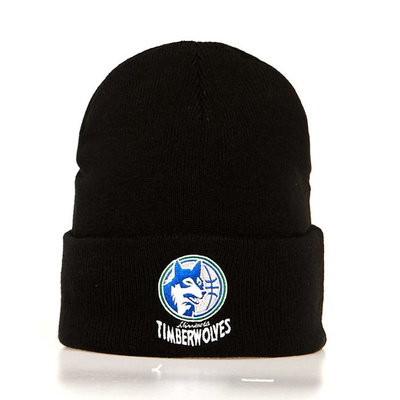 Czapka zimowa Mitchell & Ness Minnesota Timberwolves Beanie black Team Logo Cuff Knit