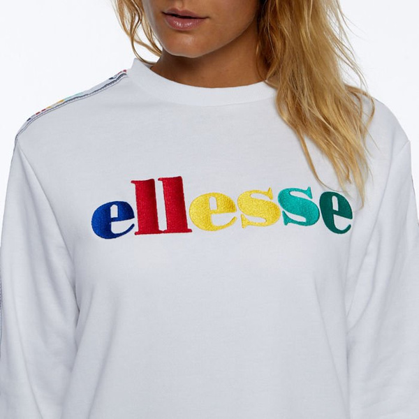入手困難 ellesse PENGUIN ニットフーディー Ellesse WMNS Ginny Oversized Sweatshirt white | Bludshop.com