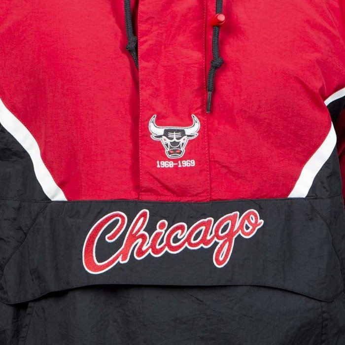 Mitchell & Ness jacket Chicago Bulls Half Zip Anorak Jacket black