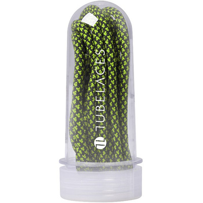 Tubelaces sznurówki Rope Multi 130cm black / neon green 10597