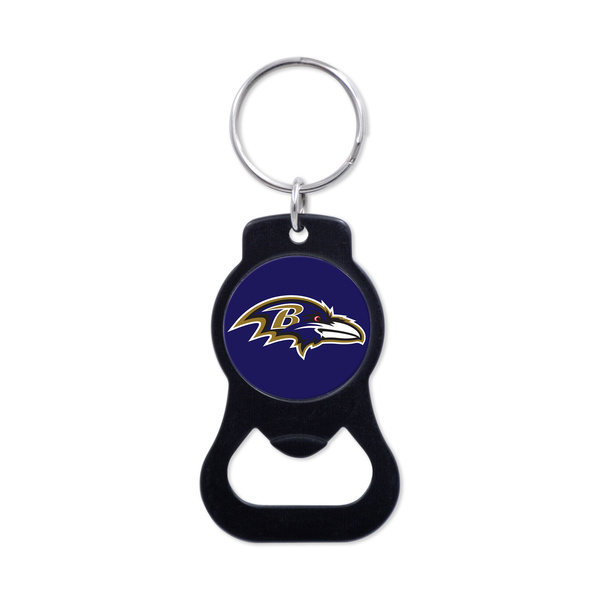 WinCraft NFL Black Bottle Opener Key Ring Baltimore Ravens