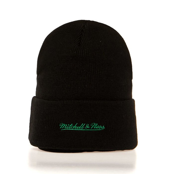 Czapka zimowa Mitchell & Ness Boston Celtics Beanie black Team Logo Cuff Knit