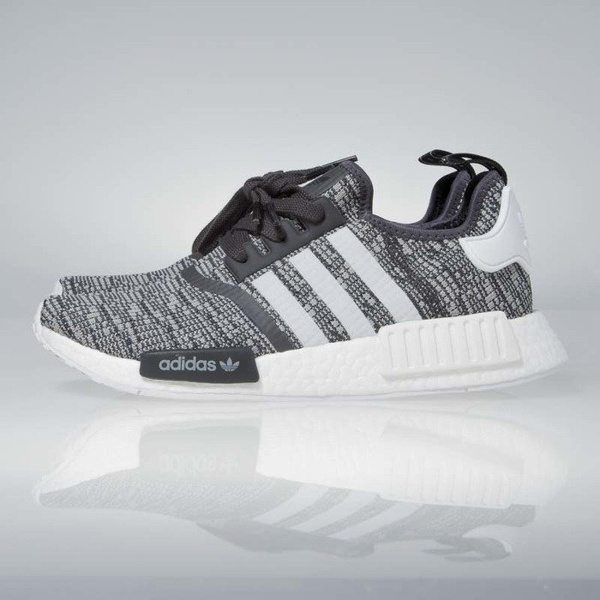 Sneakers buty Adidas Originals WMNS NMD_R1 utility black / footwear white / medium grey BY3035