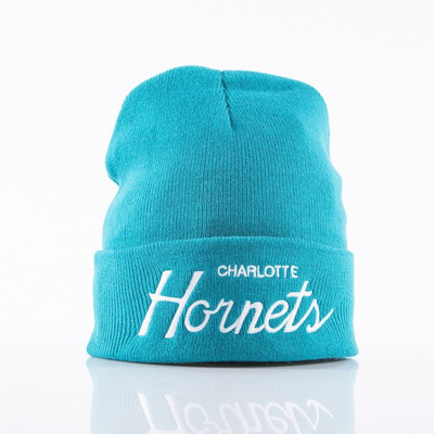 Mitchell & Ness beanie Charlotte Hornets teal Team Talk EU175