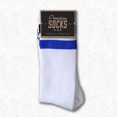 Socks skarpety Prankster  white / black - blue - Mid High