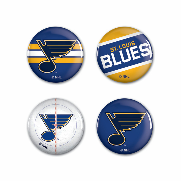WinCraft NHL Button 4 Pack St. Louis Blues