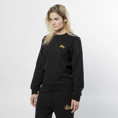 Bluza damska Stussy Sweatshirt Basic Logo Crew black WMNS
