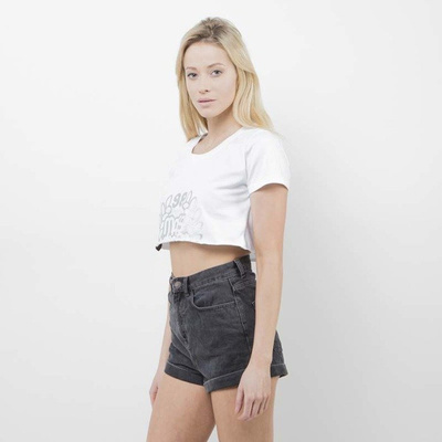 Saint Mass T-Shirt Crop Top Base white