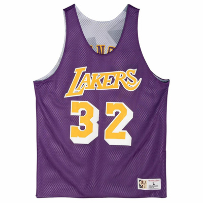Koszulka Mitchell & Ness Los Angeles Lakers Reversible Mesh Tank fioletowa