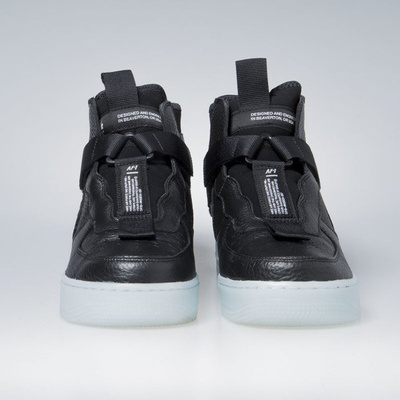 Sneakers buty Nike Air Force 1 Utility Mid black / half blue-white (AQ9758-001)