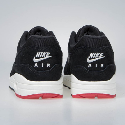Sneakers buty Nike Air Max 1 Premium black/oil grey-university red (875844-007)
