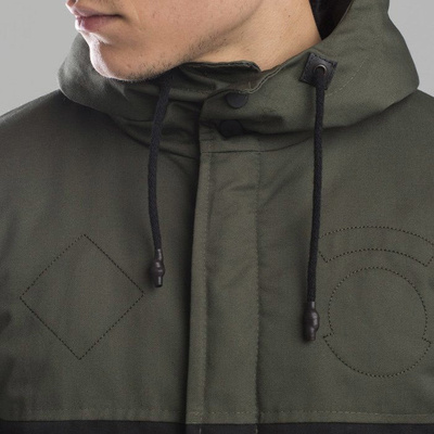 Backyard Cartel kurtka jacket Parka Long khaki / black