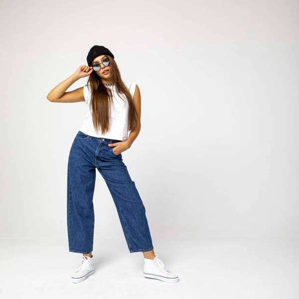 Spodnie damskie Levi's Balloon Leg Air Head Jeans granatowe