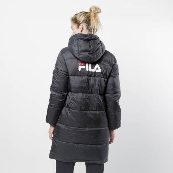 Fila Damska Kurtka Zimowa Zia Long Puff Jacket black
