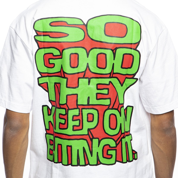 Koszulka Chinatown Market Smiley Local Produce Apple Tee biała