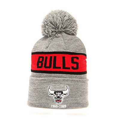 Mitchell & Ness Chicago Bulls Beanie grey/red Team Tone Knit