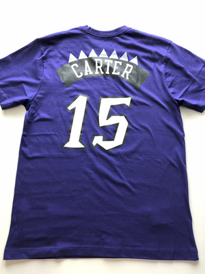 Mitchell & Ness NBA N&N Tee Toronto Raptors Vince Carter #15 purple