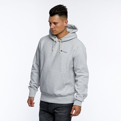 Bluza Champion Small Script Logo Reverse Weave Hoodie grey heather