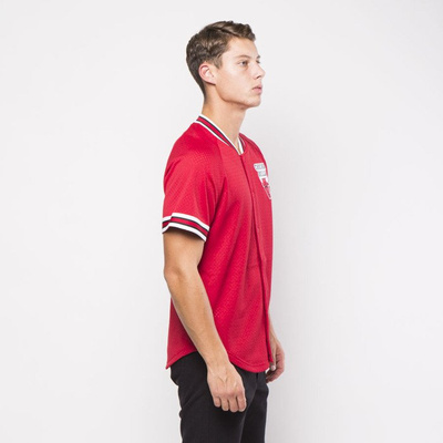 Mitchell & Ness jersey Chicago Bulls red Seasoned Pro Mesh Button Front