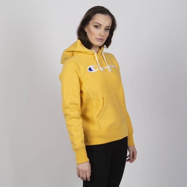 Bluza damska Champion Sweatshirt Reverse Weave Hoody yellow