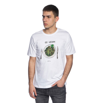 Koszulka Oddity Go Vegan T-shirt biała