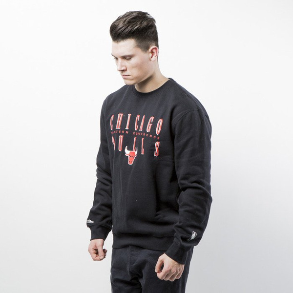 Bluza Mitchell & Ness Chicago Bulls Crewneck black Tight Defense