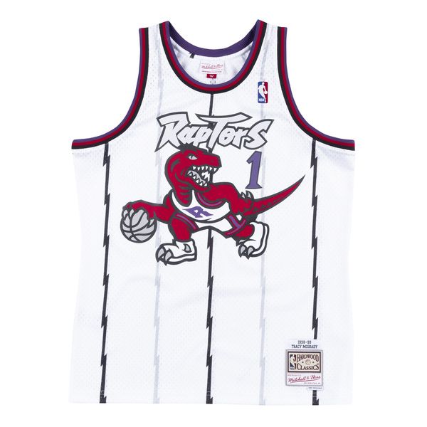 Mitchell & Ness Toronto Raptors #1 Tracy McGrady white Swingman Jersey