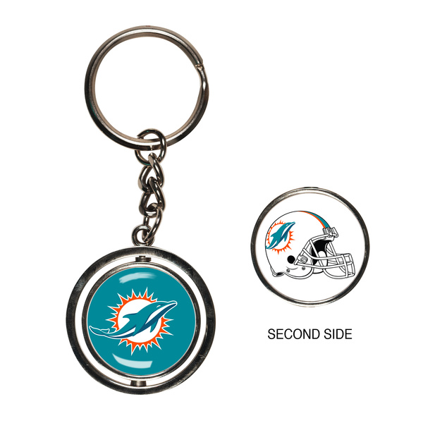 WinCraft NFL Spinner Key Ring Miami Dolphins