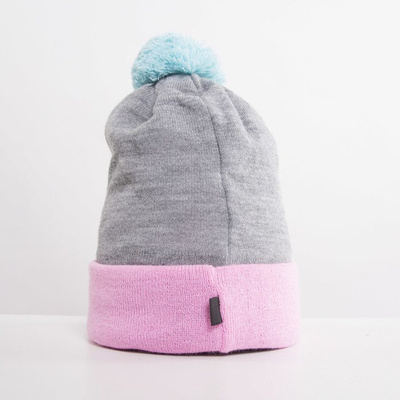 Jungmob Hungry Beanie pink / grey / light blue