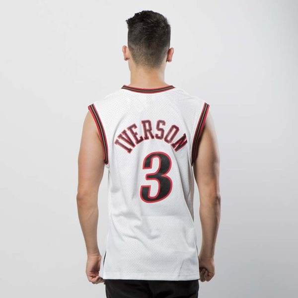 Mitchell & Ness Philadelphia 76ers #3 Allen Iverson white Swingman Jersey